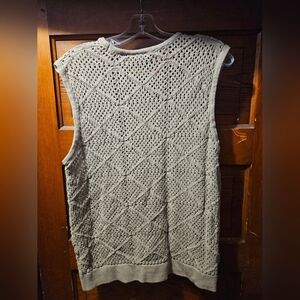 Massive Luxury Edition Sage Green Crochet Vest